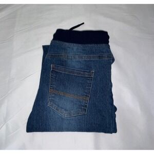 Denim Slim Fit Jogger Jeans Medium Wash Elastic Waist Kids Size 11-12 Years